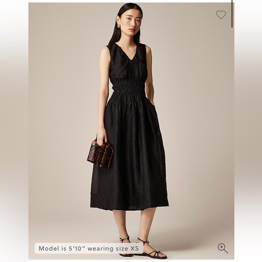New w/tags J. Crew Hyacinth V-neck dress in ramie